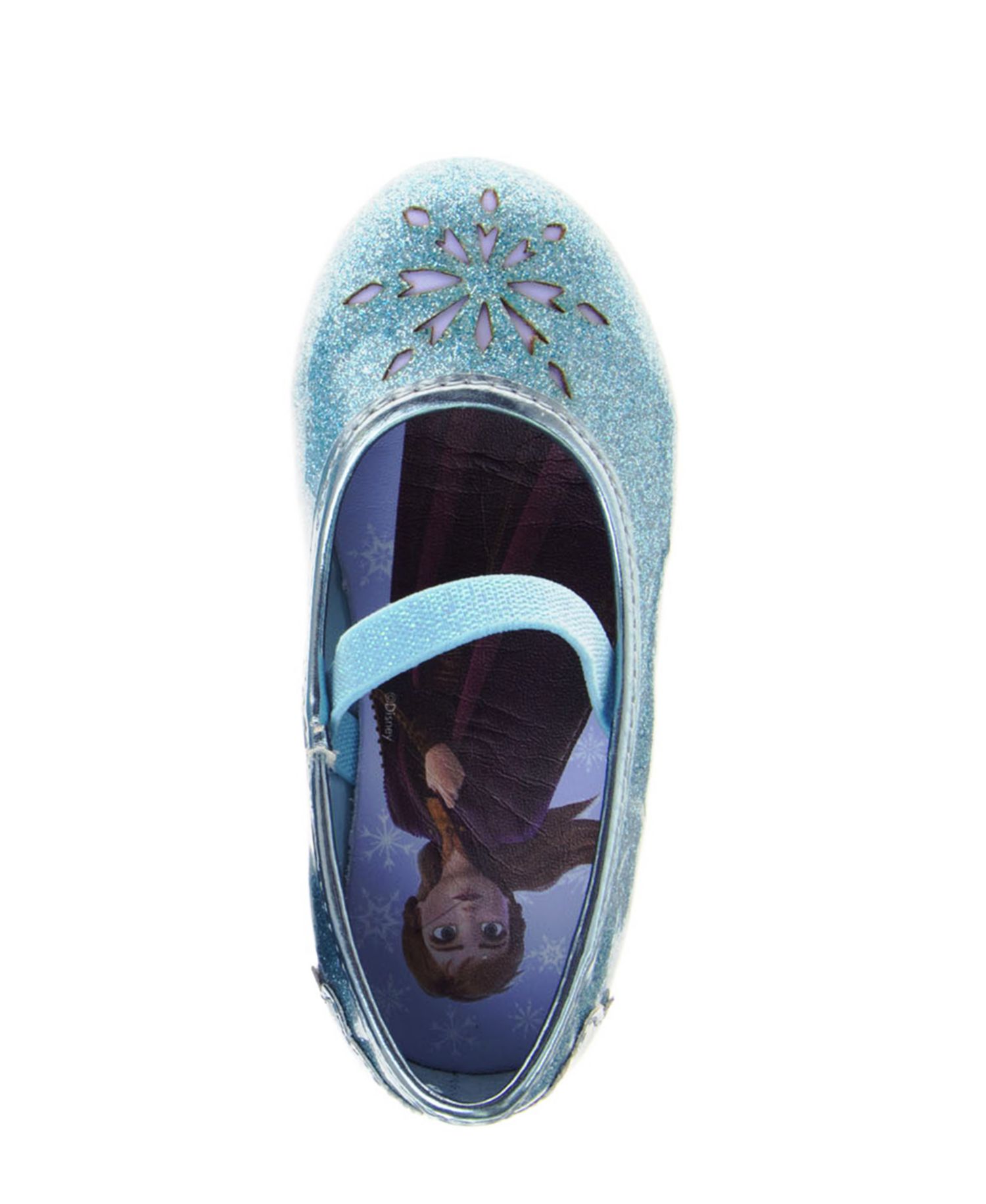 Big Girls Frozen Flat Shoes Girls' ( 6 to 11 ) Fun Character Design Easy On/Off Comfort Fit Dress Style Sparkly Detail Toddler