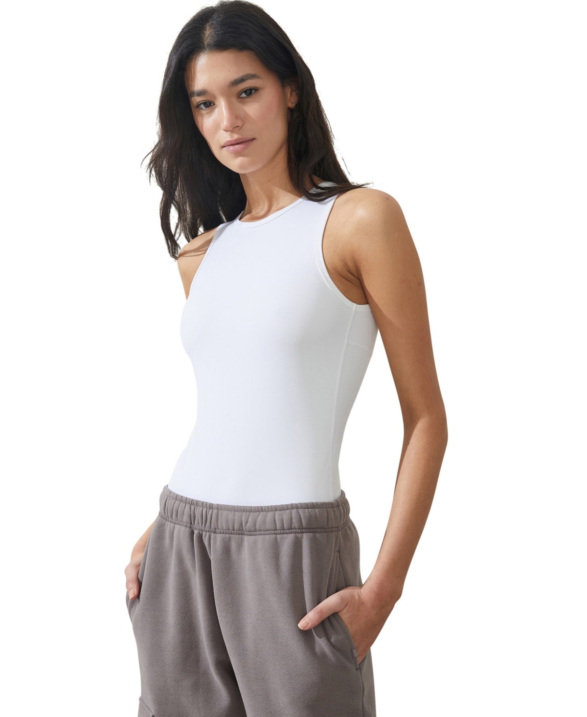 Cotton On Women's Smoothing Sleeveless Bodysuit In White