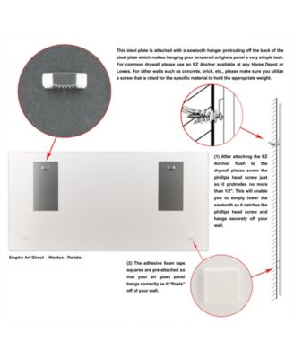 "Flowerscape Portrait" Frameless Free Floating Tempered Glass Panel Graphic Wall Art, 24" x 48" x 0.2"