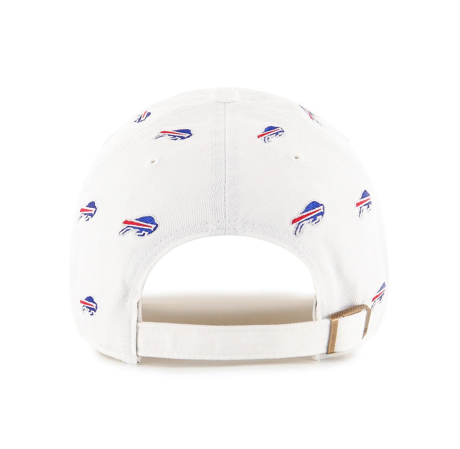 Men's and Women's White Buffalo Bills Confetti Clean Up Adjustable Hat