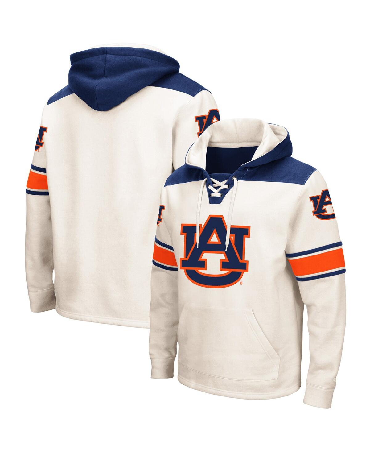 Colosseum Cream Auburn Tigers 2.0 Lace-up Hoodie In Cream