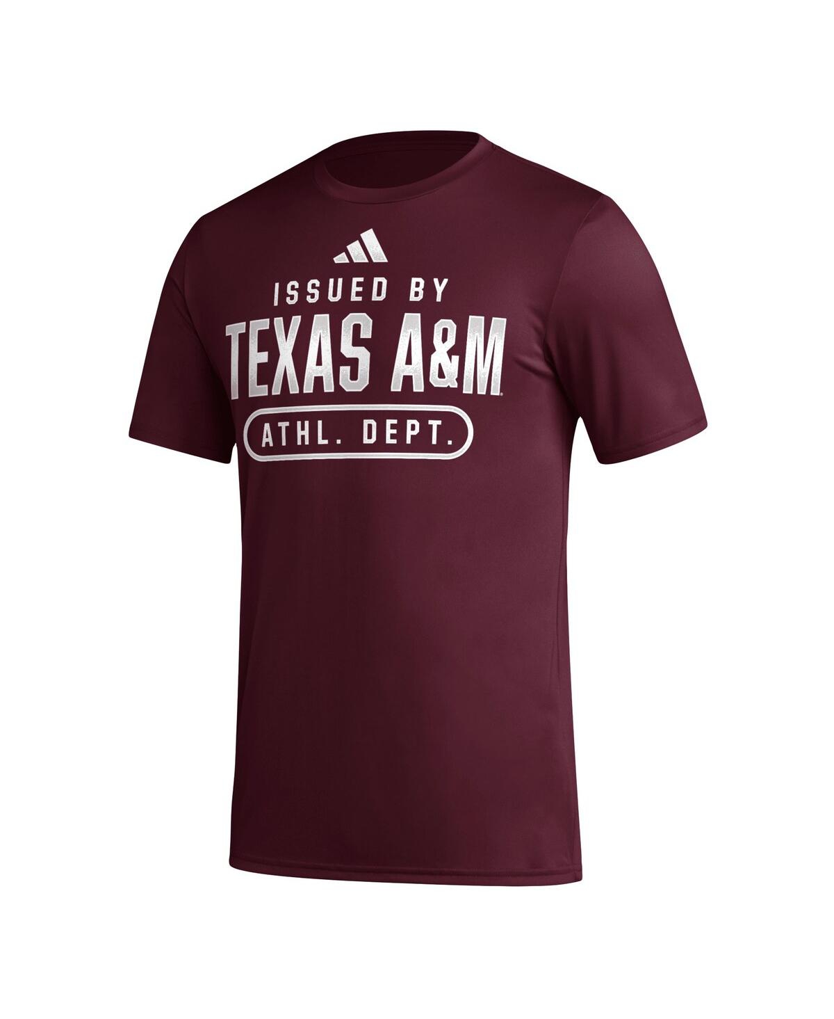 Men's adidasTexas A&M Aggies Aeroready Pregame T-shirt - Maroon