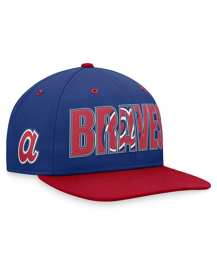 Lids Atlanta Braves Mitchell & Ness Cooperstown Collection Pro Crown  Snapback Hat - White
