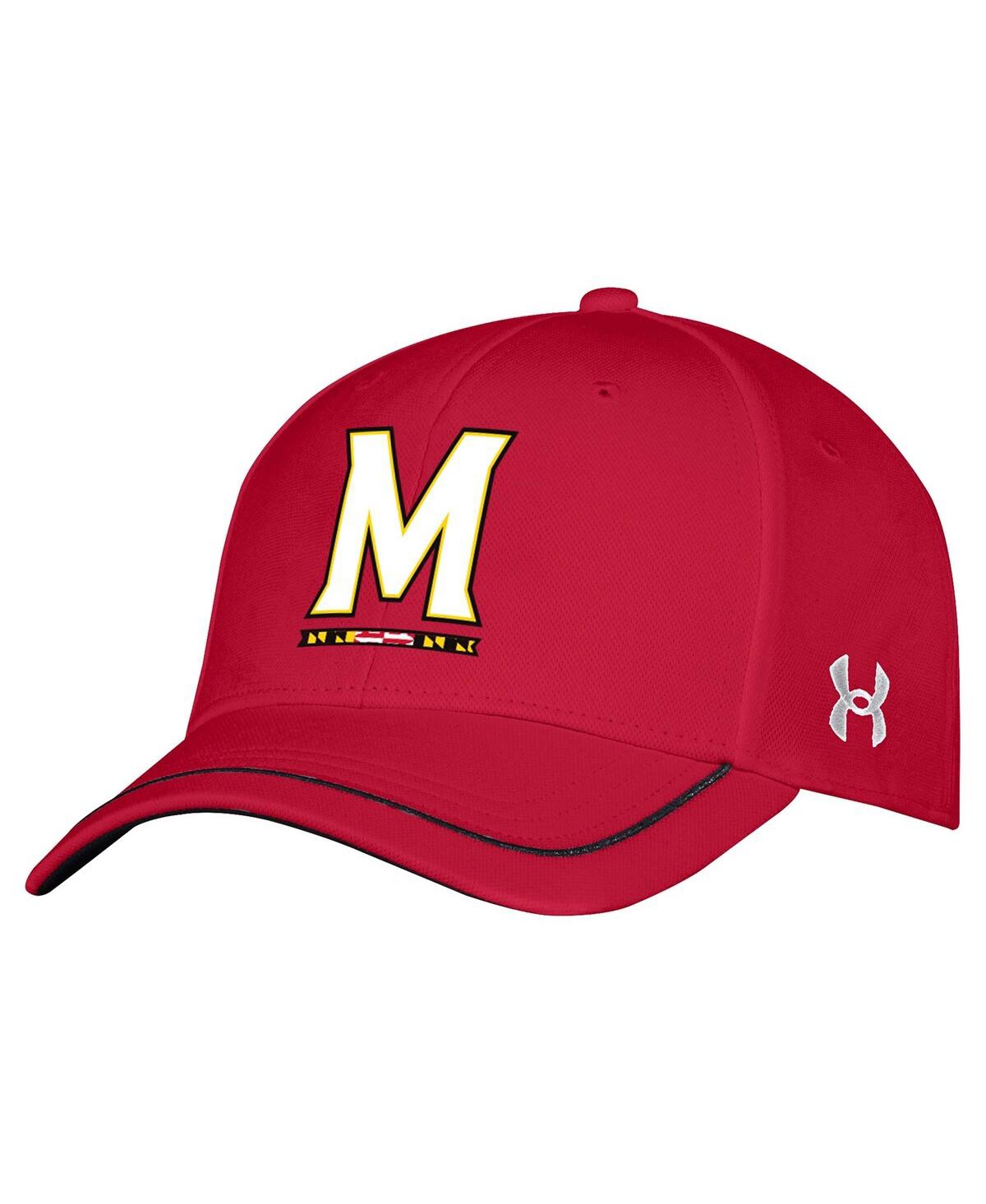 Under Armour Kids' Youth Boys And Girls  Red Maryland Terrapins Blitzing Accent Performance Adjustable Hat