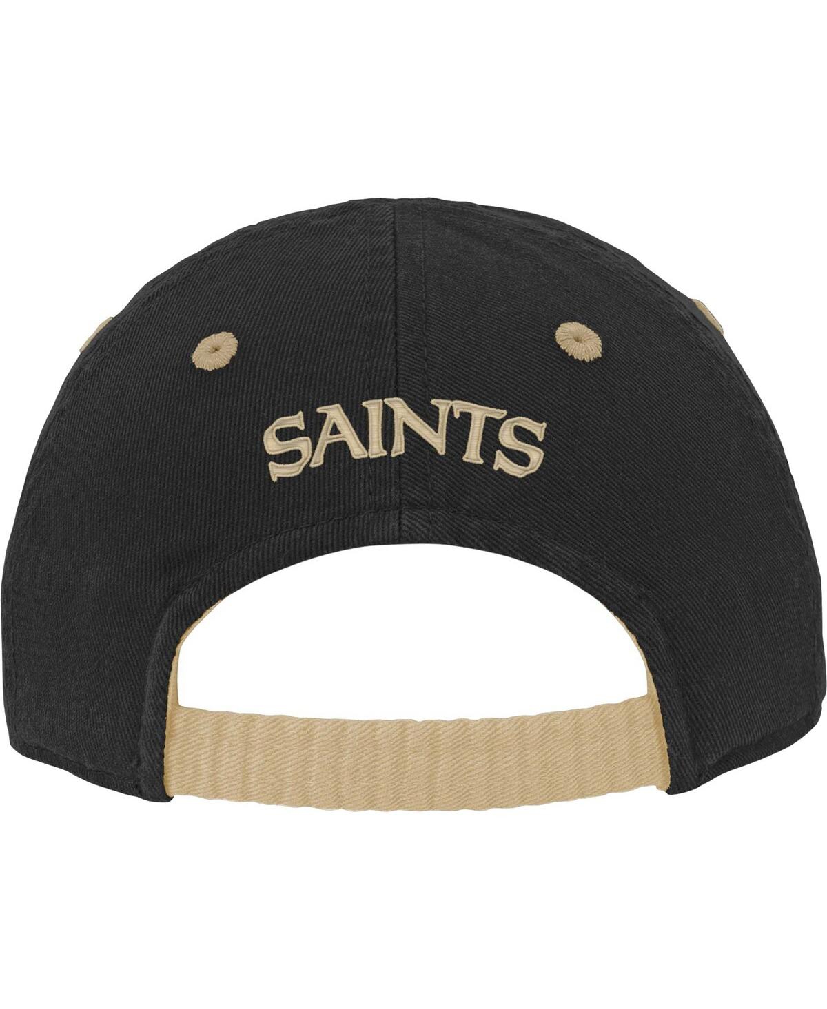 Outerstuff Newborn Infant Unisex Black New Orleans Saints Slouch Flex Hat In Black
