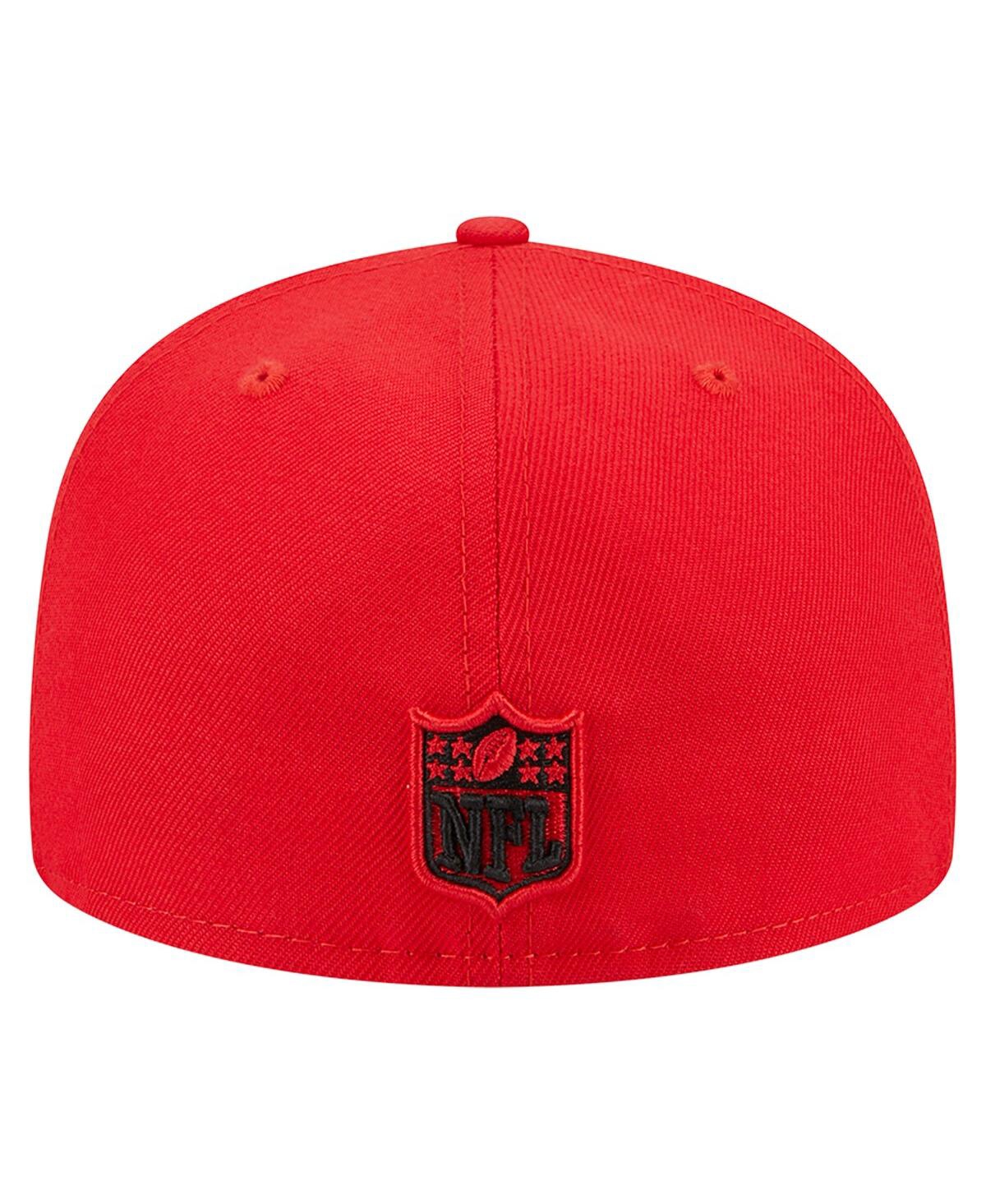 New Era Red Kansas City Chiefs  Main Patch 59fifty Fitted Hat In Red