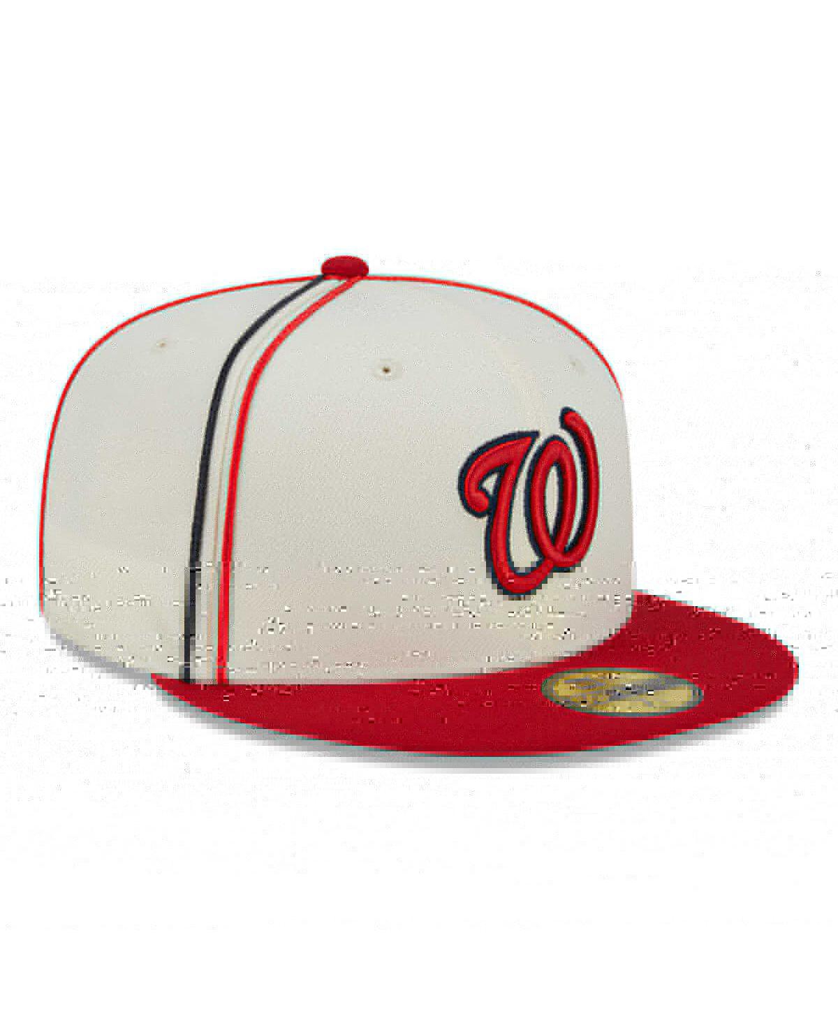 Men's New Era Red Washington Nationals Chrome Sutash 59FIFTY Fitted Hat - Red