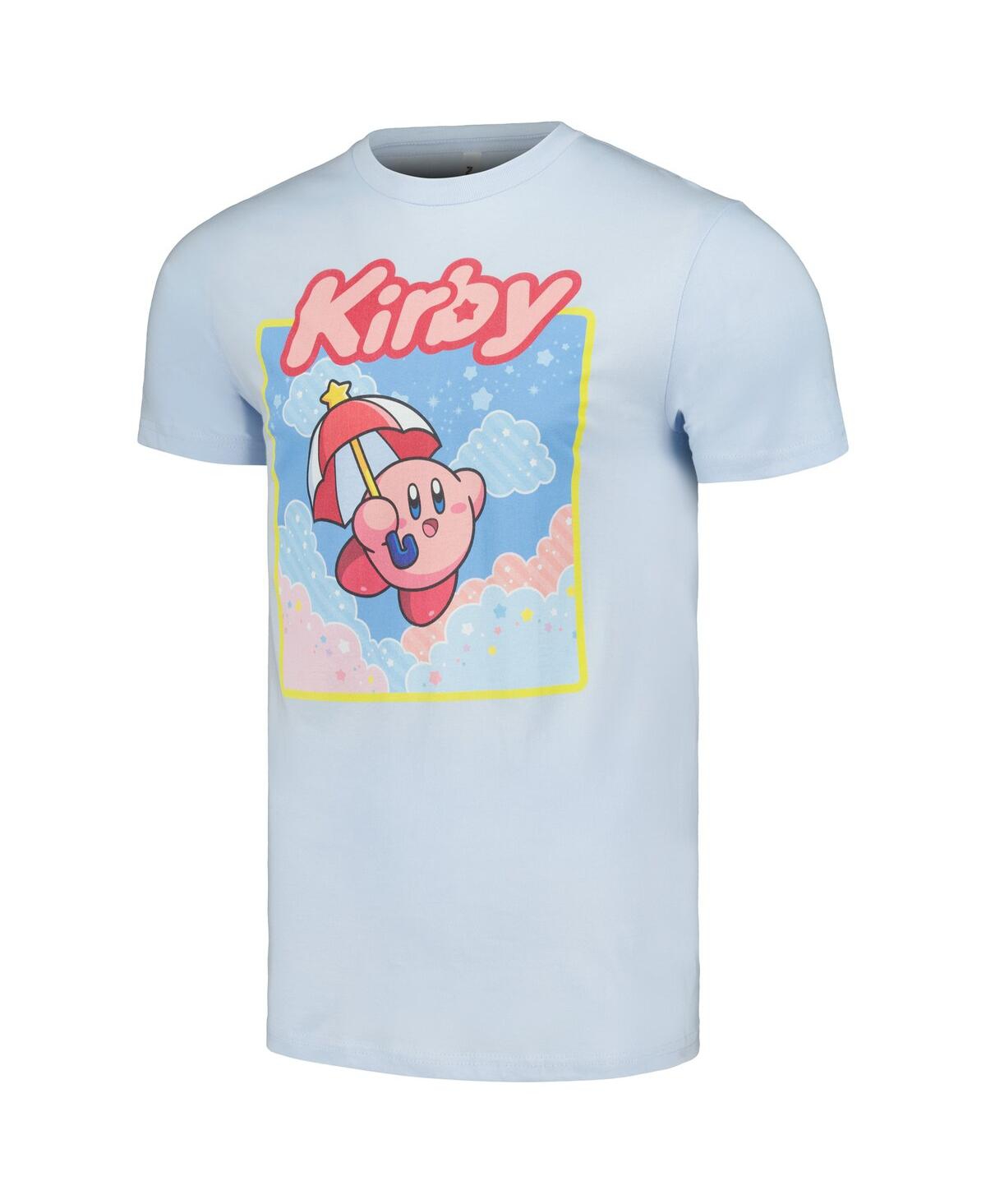 Men's and Women's Mad EngineNintendo Kirby Starry Box T-shirt - Light Blue