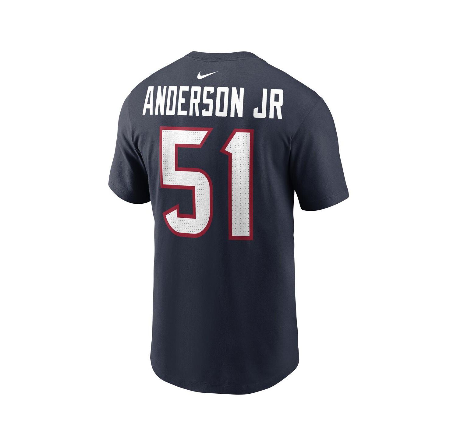 Men's Will Anderson Jr. Navy Houston Texans 2023 NFL Draft First Round Pick Player Name and Number T-shirt