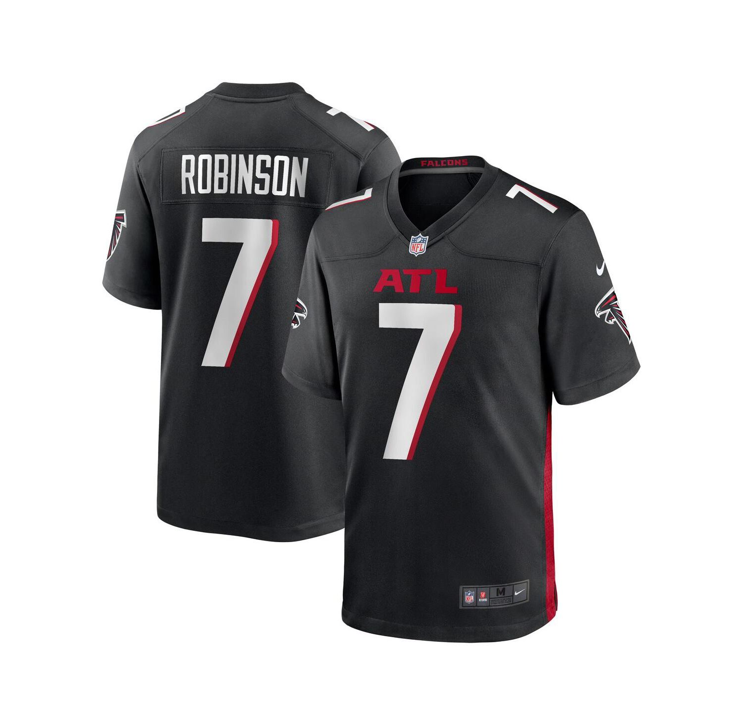 Big Boys Bijan Robinson Black Atlanta Falcons Game Jersey
