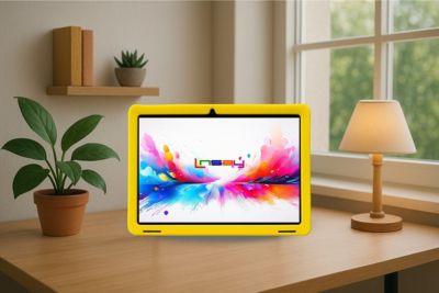 New 10.1" Funny Kids Tablet Octa Core 256GB with Yellow Kids Defender Case and Smart Dog Toy New Android 15