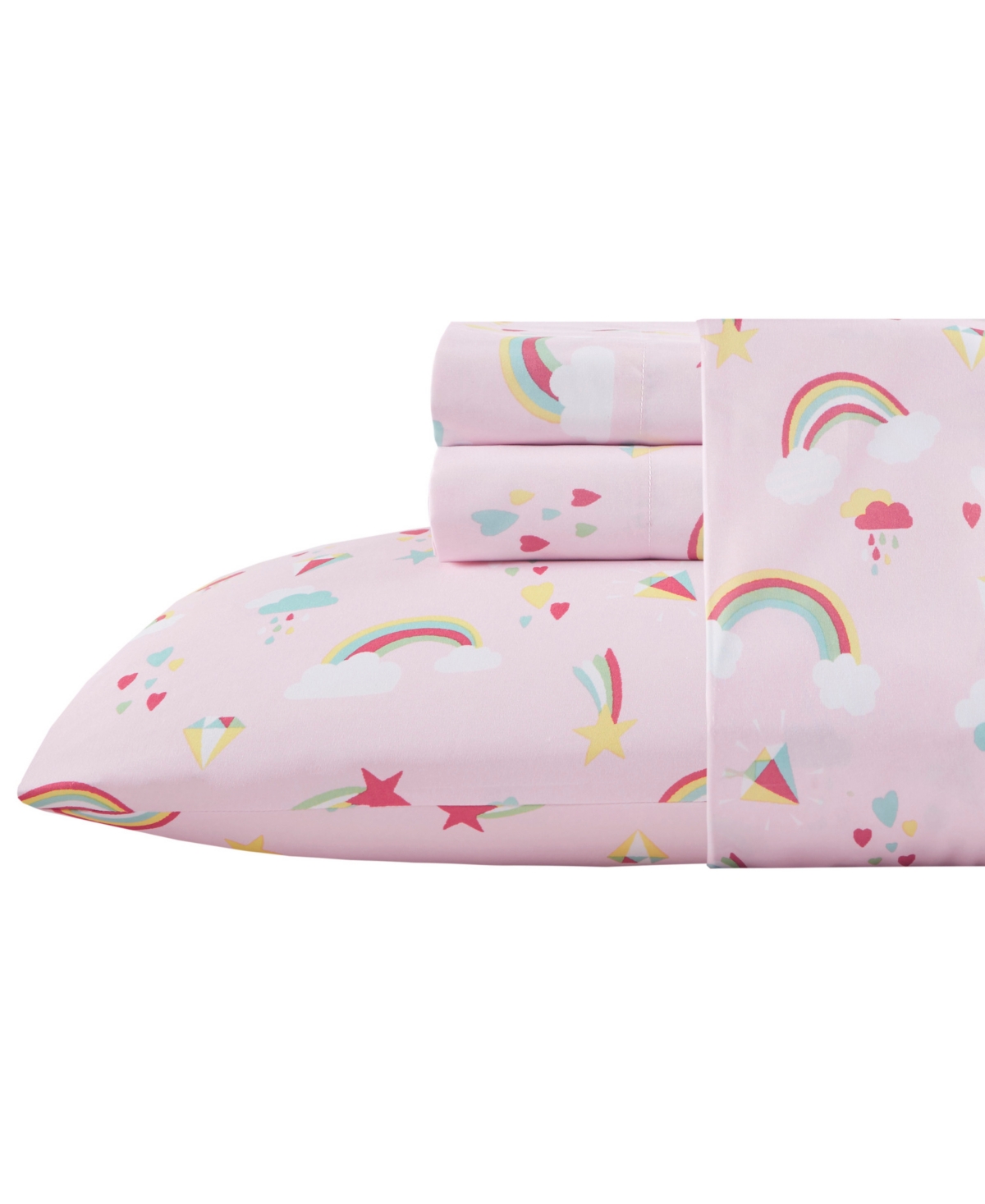 Mi Zone Printed4-pc. Sheet Set, Queen Bedding In Pink