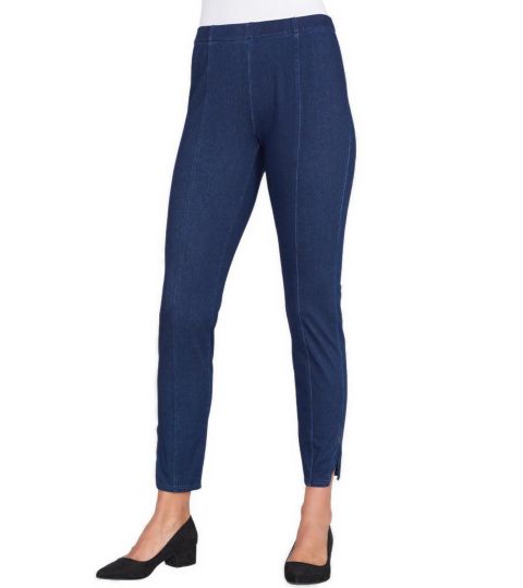 Женские леггинсы Stella Carakasi Criss Cross Denim Knit, цвет: Тёмная варка