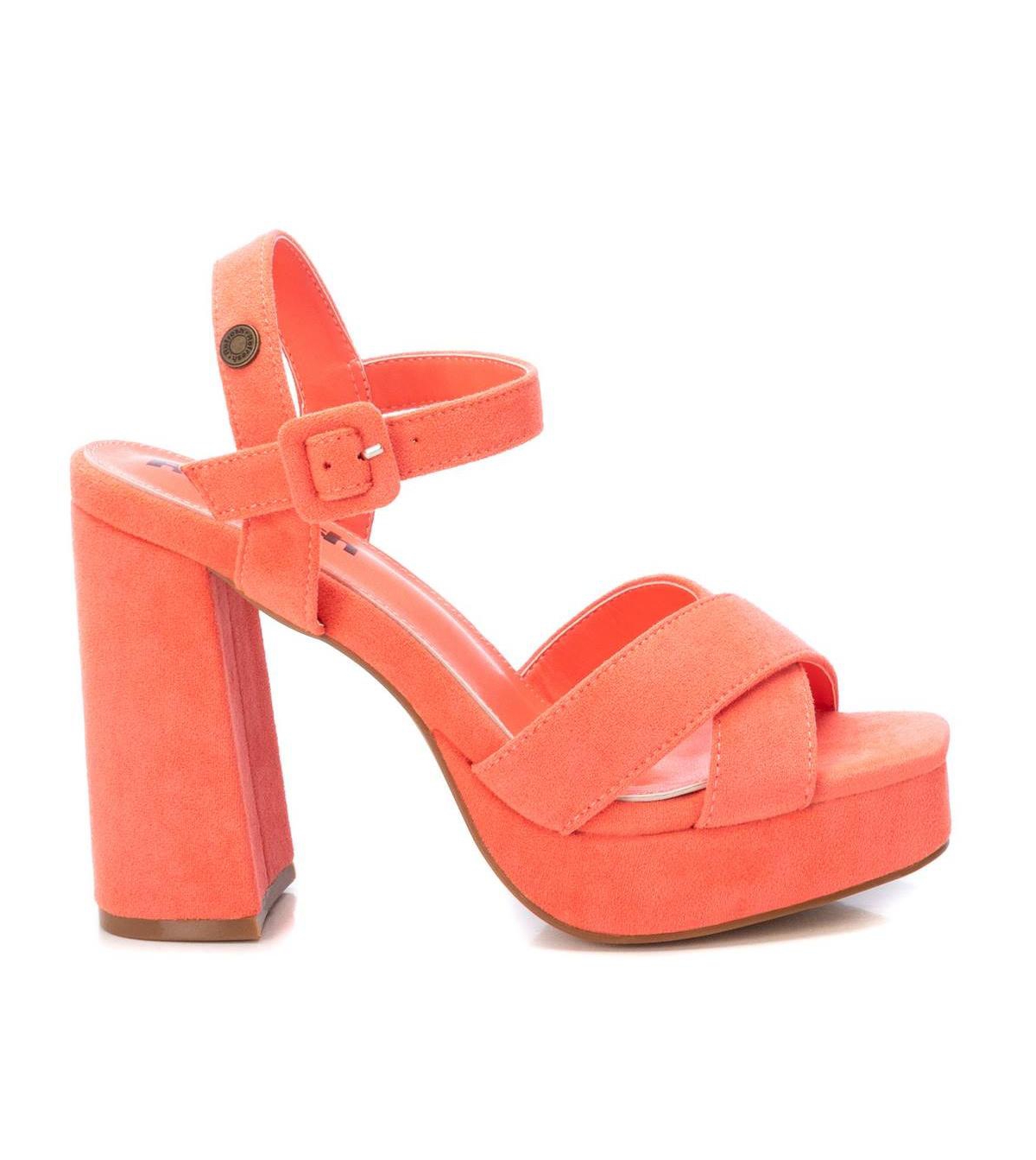 Xti Women's Suede Dressy Sandals By -pastel orange