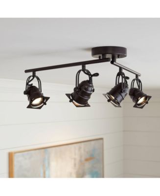 Hamilton 4-Head LED Ceiling Track Light Fixture Kit Swing Arm Spot ...