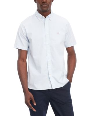 Tommy Hilfiger - Men's 1985 Regular-Fit TH Flex Stretch Button-Down Oxford Shirt