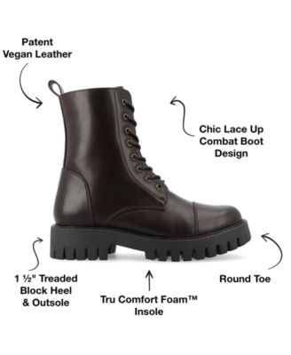 Women's Aaley Lace Up Lug Combat Bootie