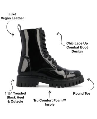 Women's Aaley Lace Up Lug Combat Bootie