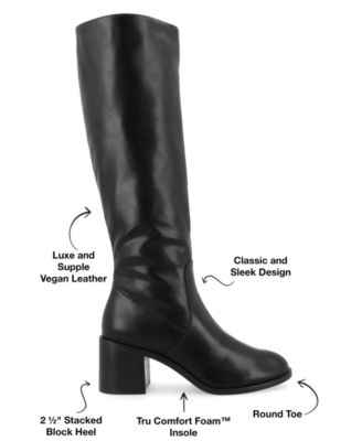 Women's Romilly Round Toe Block Heel Knee High Boots