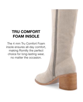 Women's Romilly Wide Width Round Toe Block Heel Knee High Boots