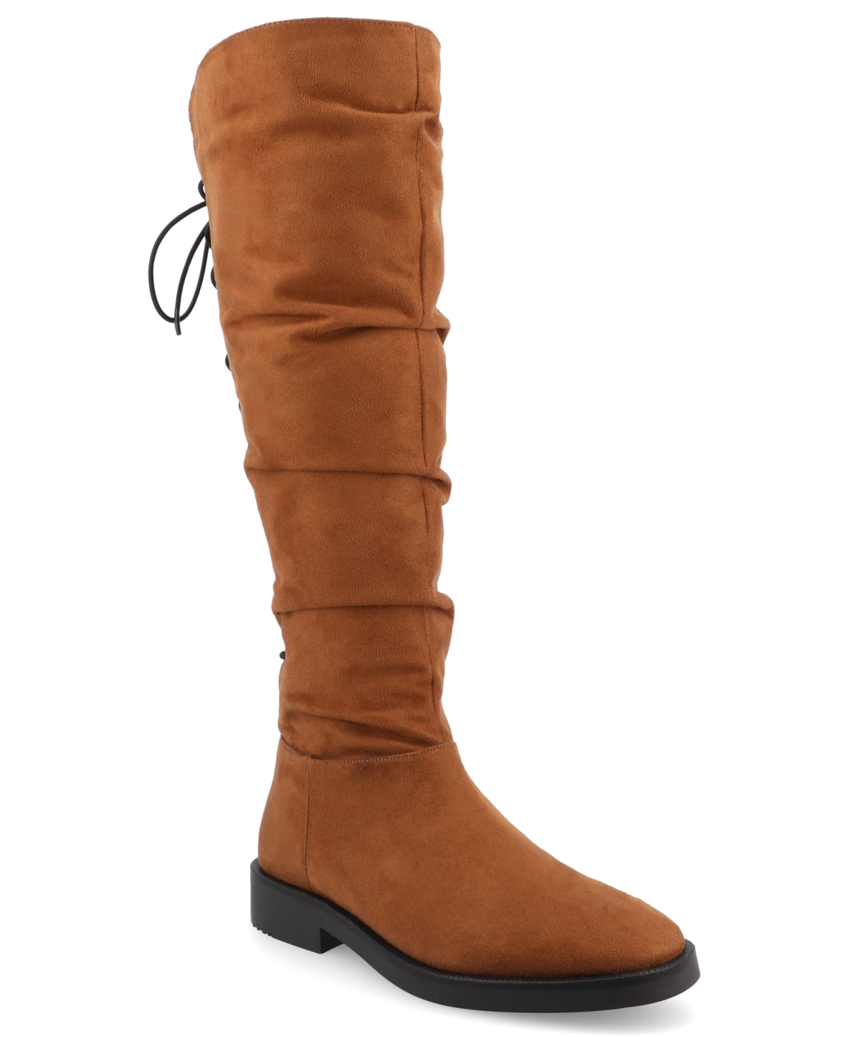 Shop Journee Collection Women's Mirinda Tru Comfort Foam Stretch Knee High Regular Calf Boot In Cognac