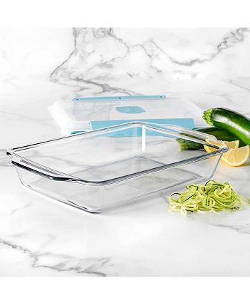 Rebrilliant Alta 3 Qt. Glass Rectangular TrueFit Baking Dish with Lid