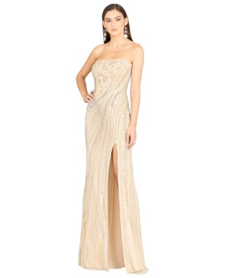 Freddy Strapless Beaded Gown