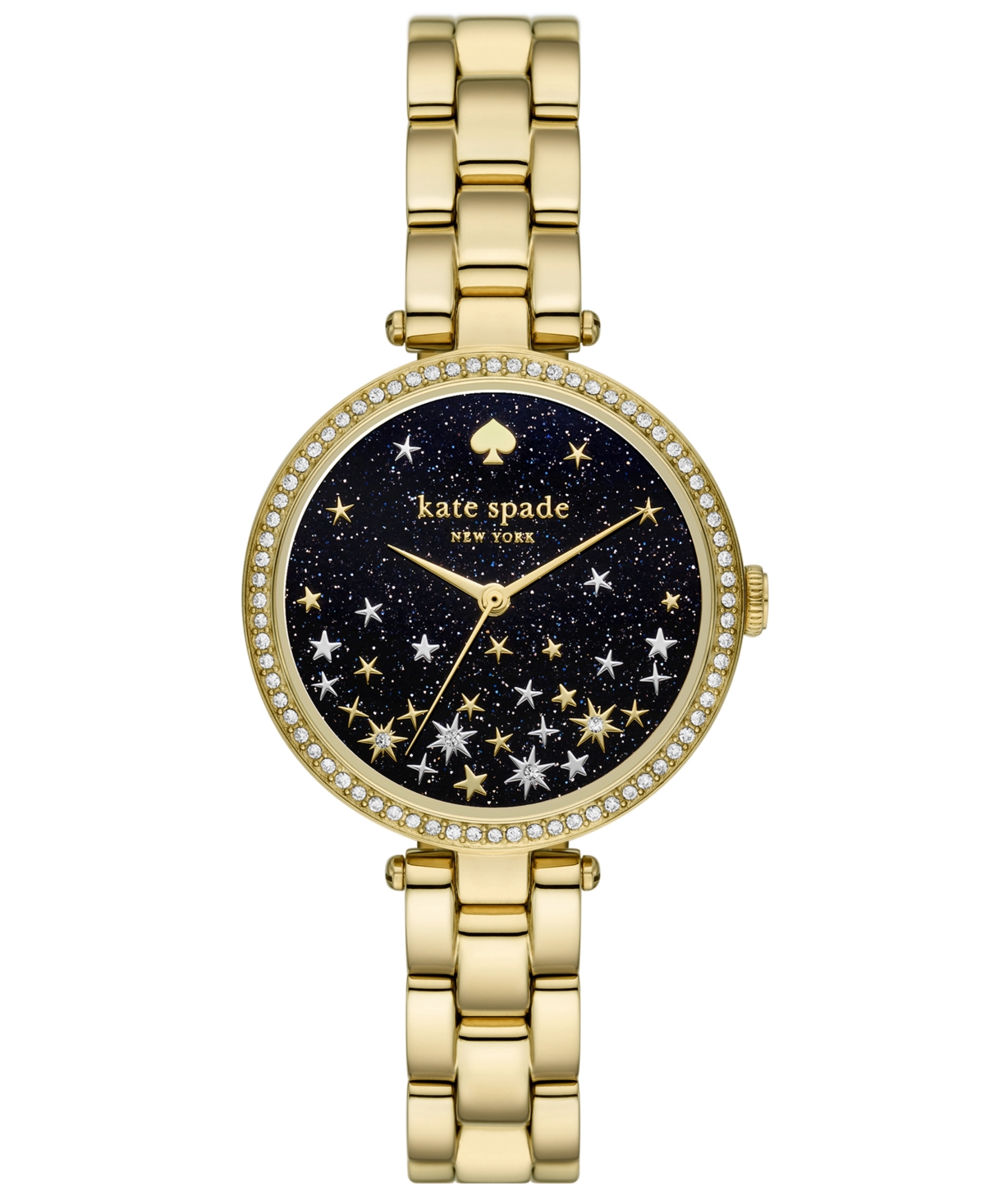 Kate Spade Women's Holland Three Hand Gold-tone Stainless Steel Watch 34mm