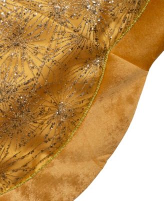 60" Velvet and Glitter Tree Skirt
