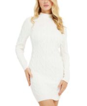 NY Collection Cable Knit Bodycon Sweater Dress, $60, Macy's