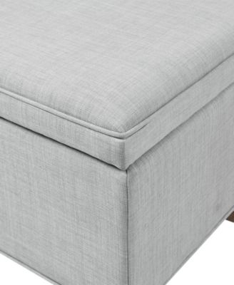 Martha Stewart Caymus 48" Wide Rectangular Fabric Soft Close Storage Bench