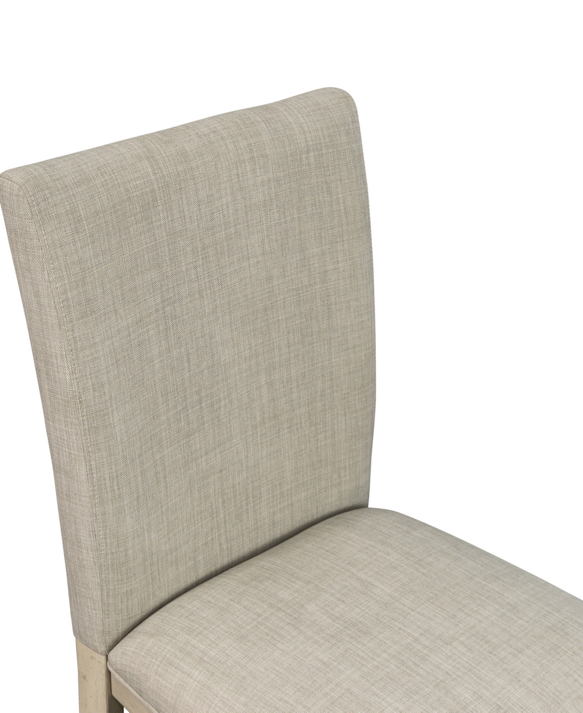Martha Stewart Collection Martha Stewart Fiona 19.5" Wide 2 Piece Fabric Upholstered With Turned Wood Legs Dining Chair In Light Gray