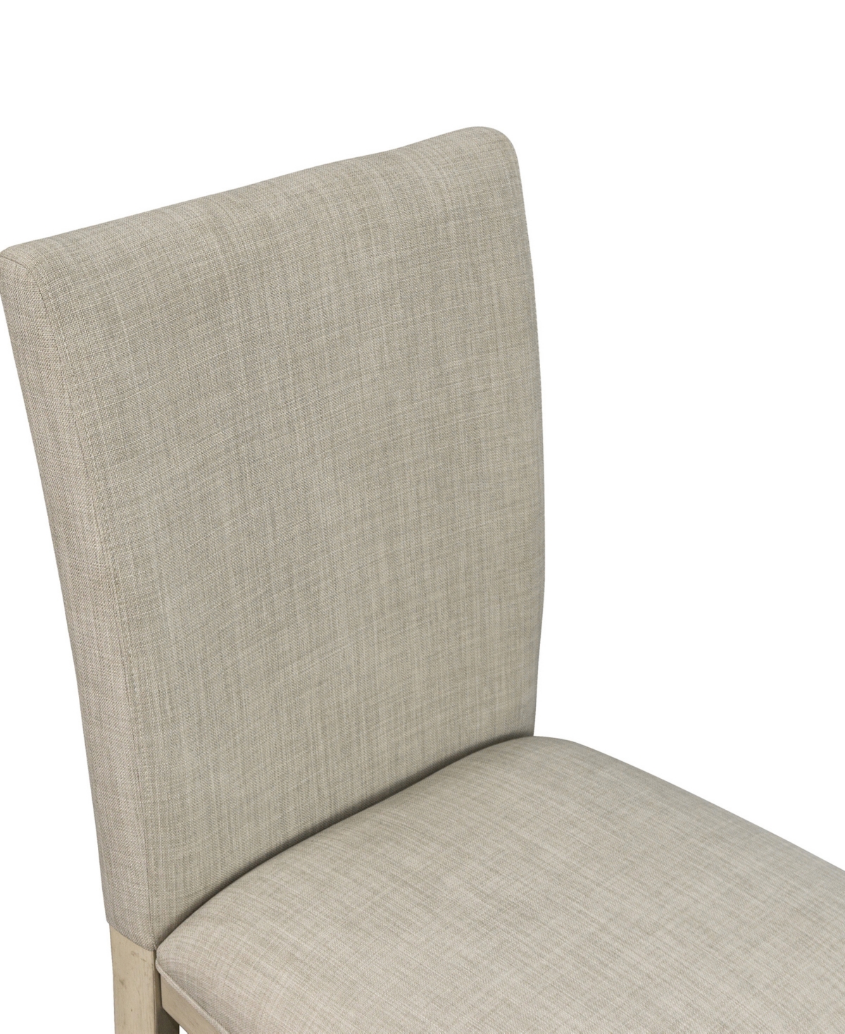 Shop Martha Stewart Collection Martha Stewart Fiona 19.5" Wide 2 Piece Fabric Upholstered With Turned Wood Legs Dining Chair In Light Gray