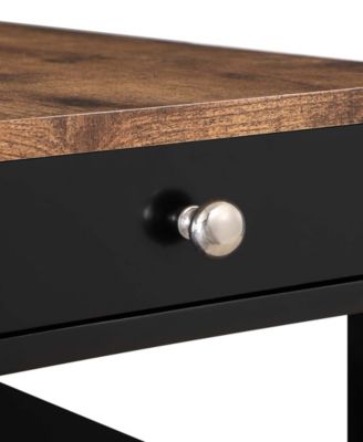 23.5" MDF AH 1 Drawer Chairside End Table