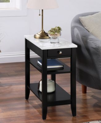23.5" MDF AH 1 Drawer Chairside End Table