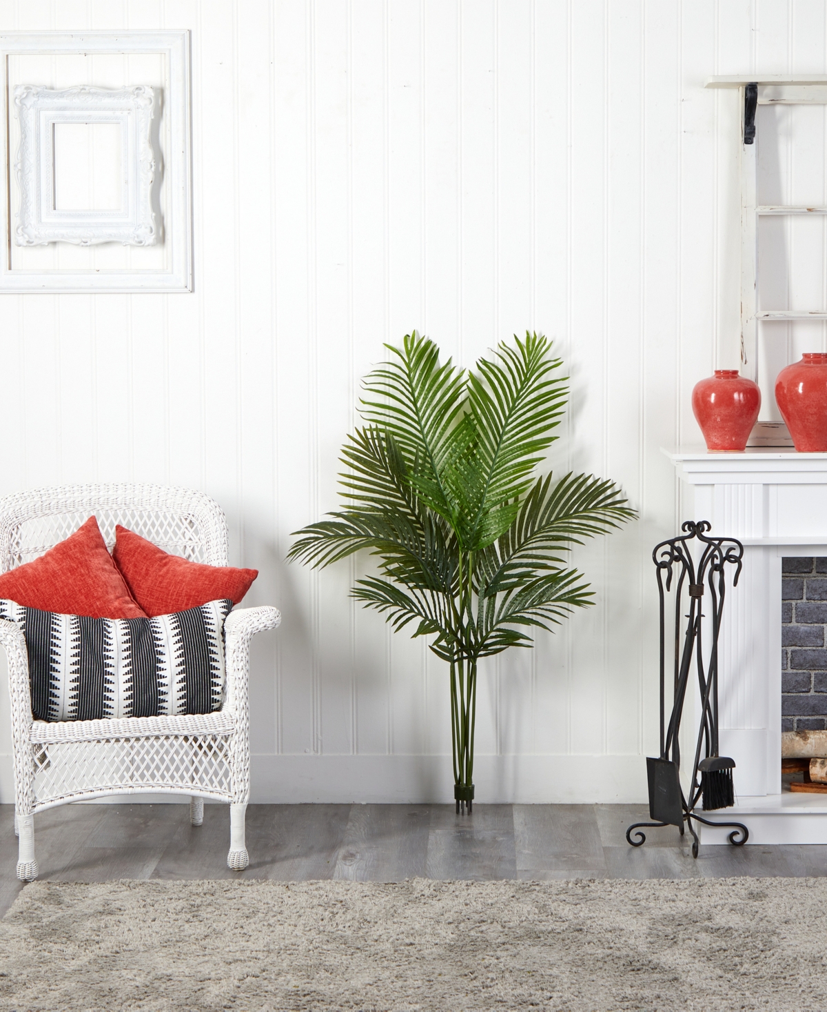 NEARLY NATURAL 48" ARTIFICIAL PARADISE PALM TREE NO POT 