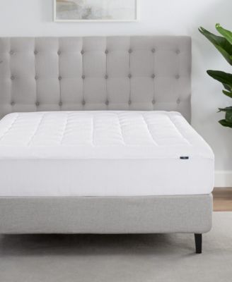 Serta Comfort Sure Deluxe Quilted Top Mattress Cover Collection In White