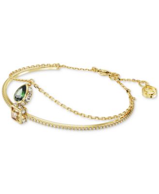 Двухрядный браслет Swarovski Stilla серебристого цвета