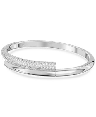 Pav&eacute; Crossover Bangle Bracelet