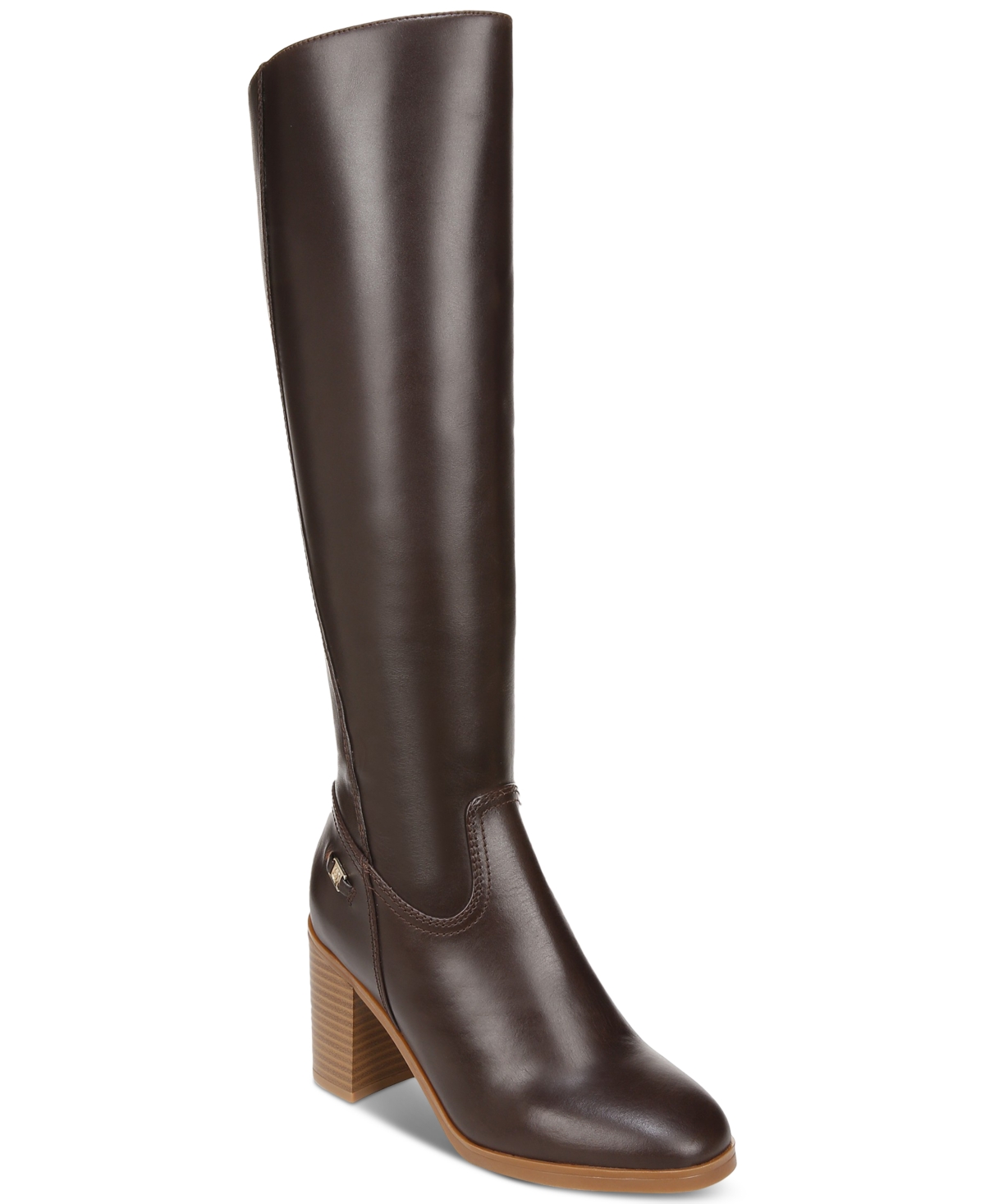 Odettee Zipper Riding Boots, Created for Macy's - Wine Leather