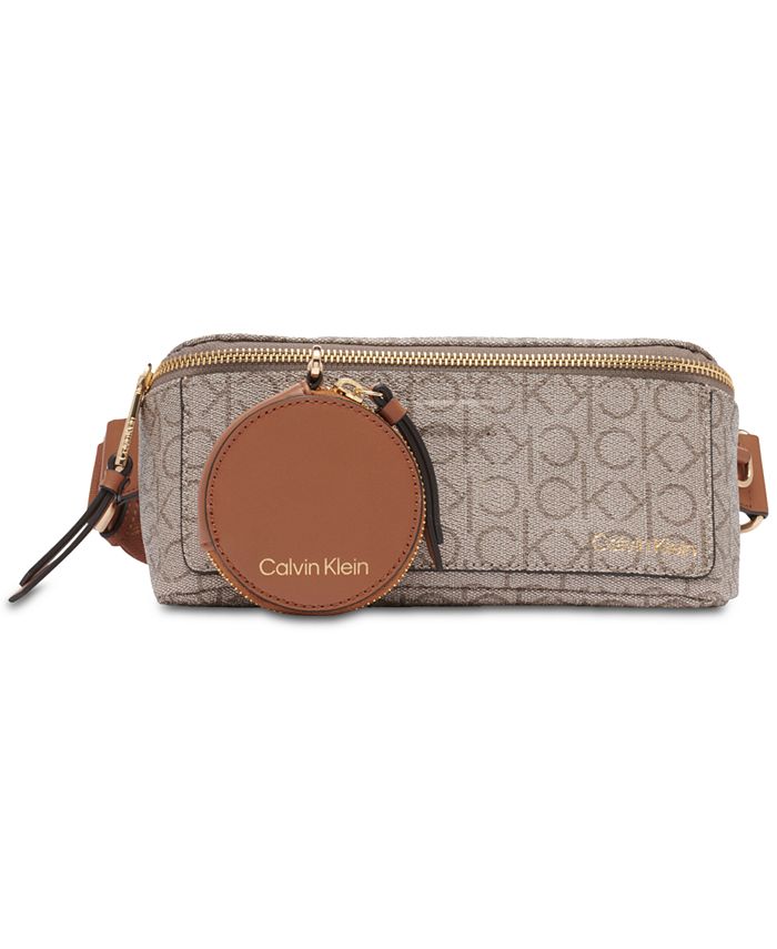 Calvin Klein Almond Carmel Tote Handbag