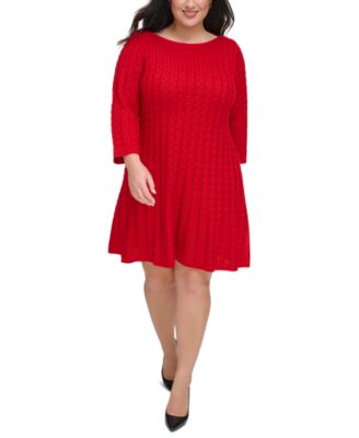 Macy's plus size red dresses hotsell