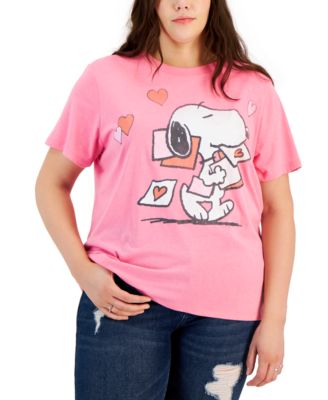 snoopy pink shirt