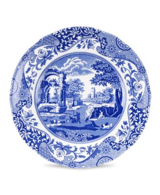 Blue Italian Salad Plates, Set of 8