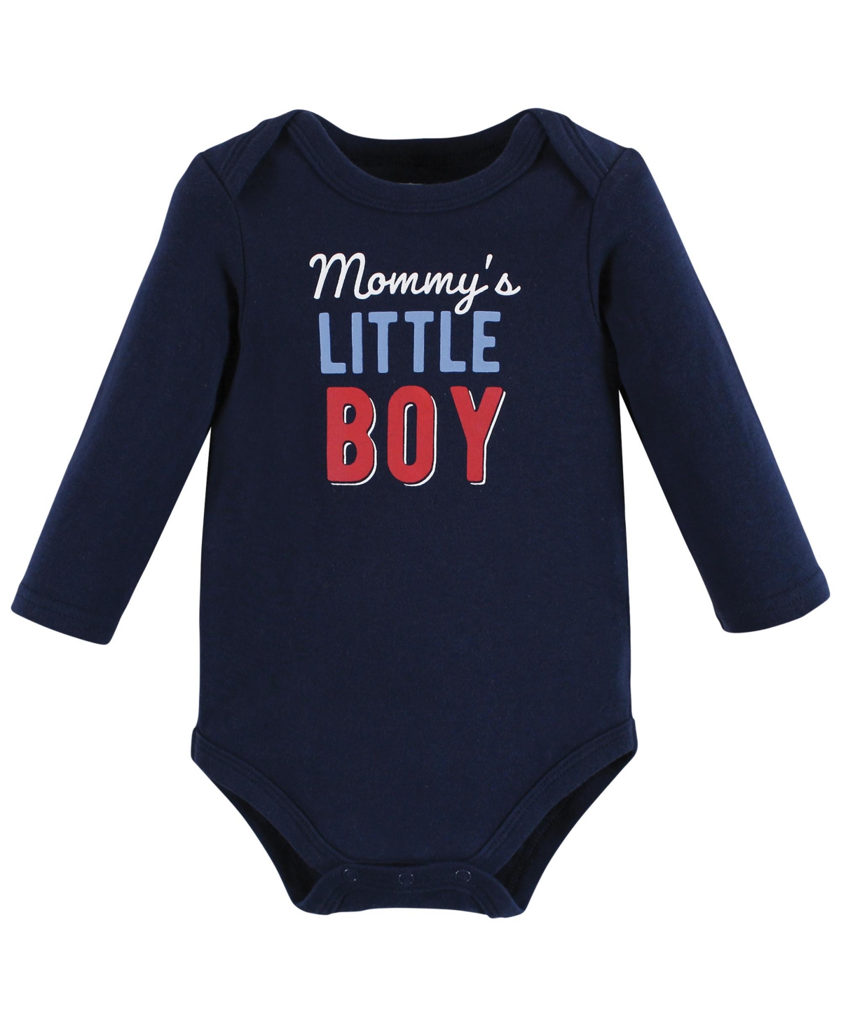 Hudson Baby Baby Boys Cotton Long-Sleeve Bodysuits, Mommys Boy, 3-Pack
