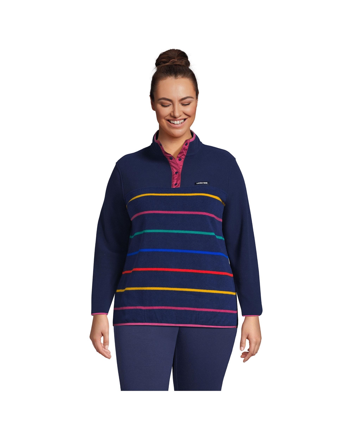Lands end pullover jacket top