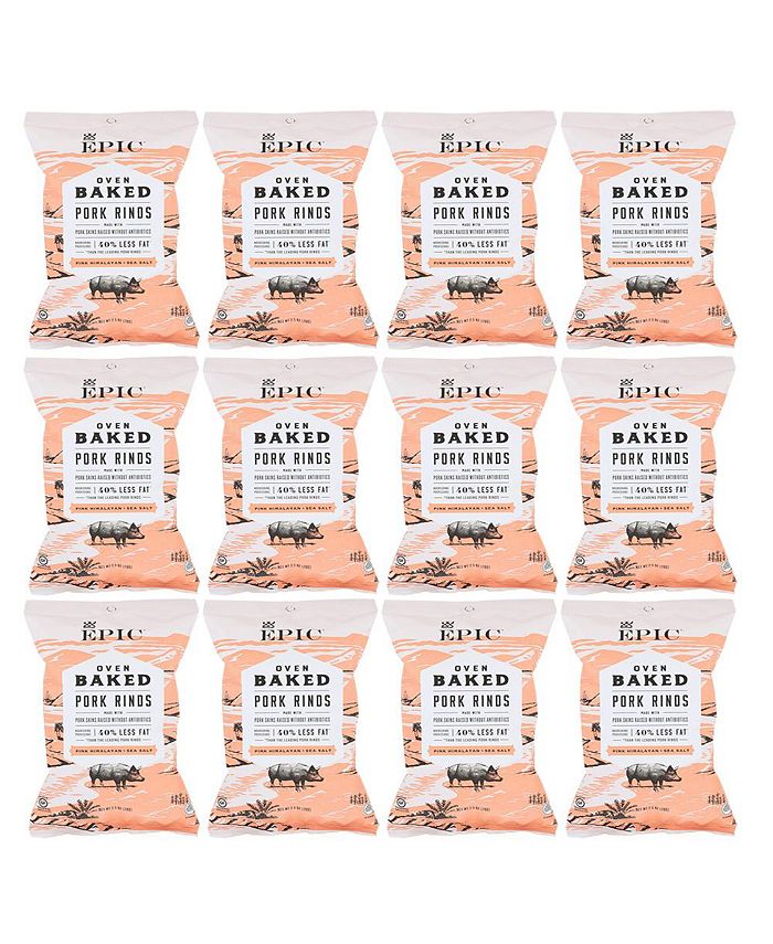 Epic Oven Baked Pork Rinds Case of 12 2.5 OZ Macy's