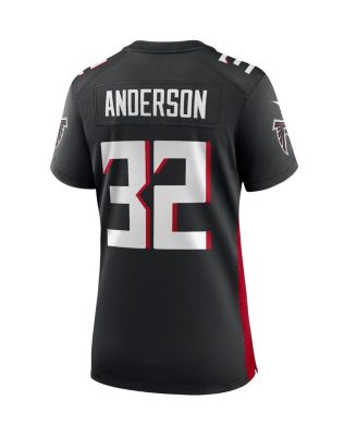 Women's Jamal Anderson Black Atlanta Falcons Game Retired Player Jersey