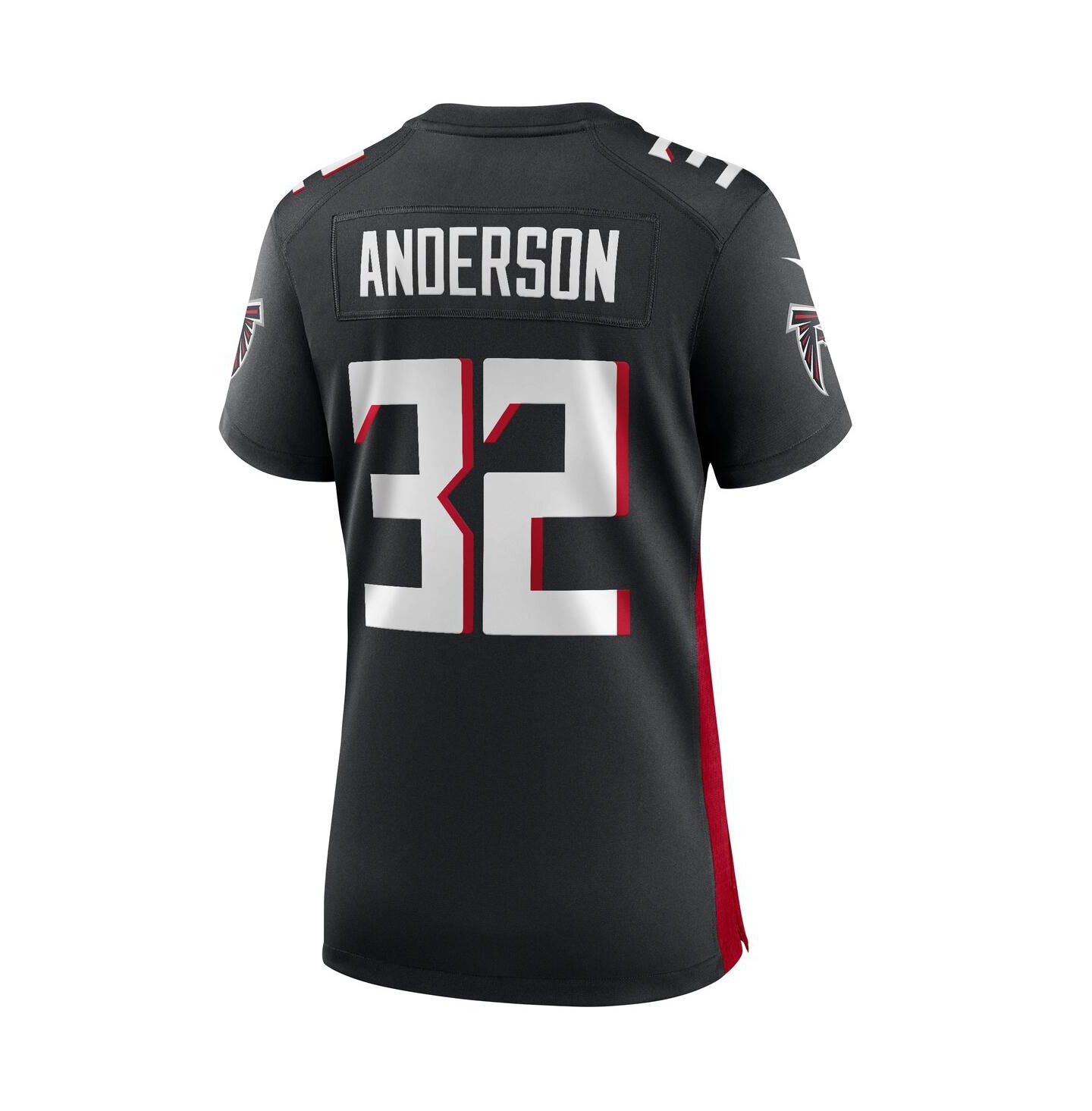 Женский топ Nike Jamal Anderson Black Atlanta Falcons Game Retired Player Jersey — фото 3