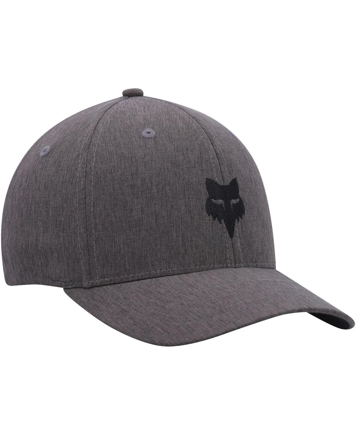 Shop Fox Men's Black  Racing Logo Flex Hat